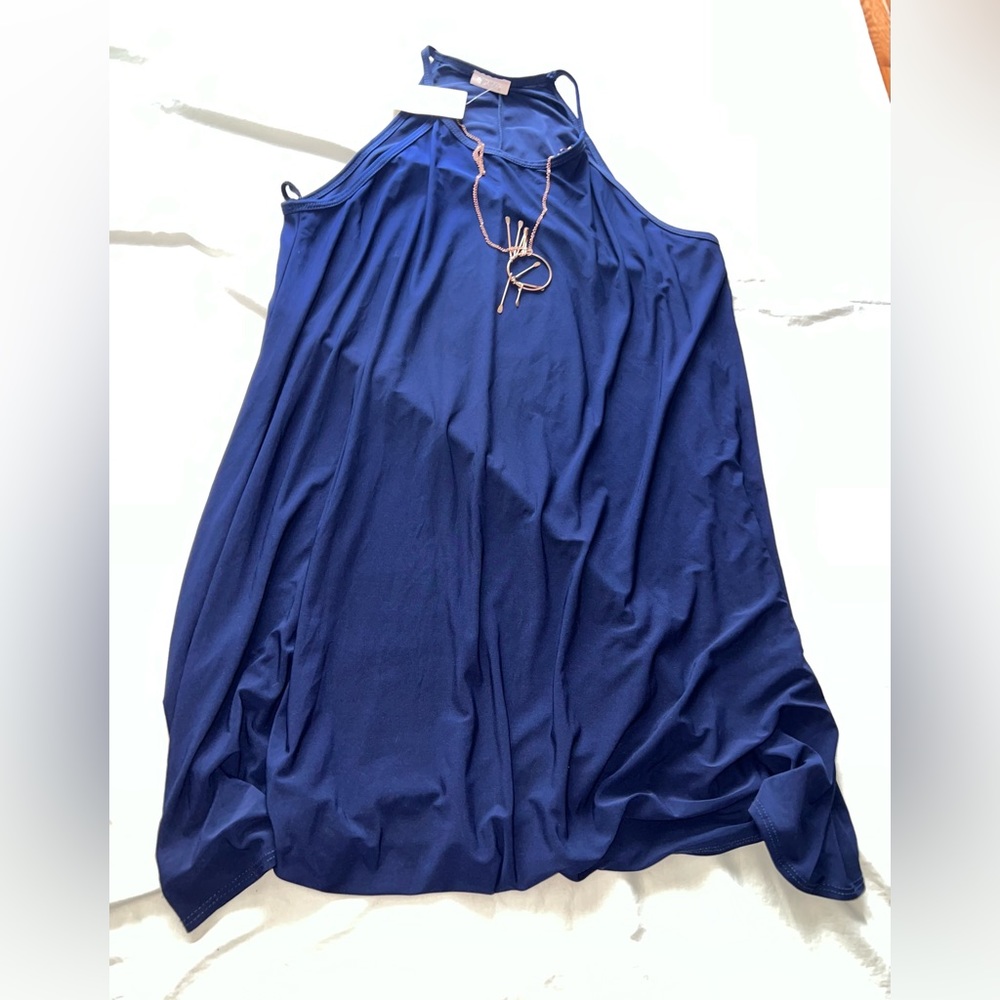 Pinc Size 3X Shift Dress Slip On Length 40” Poly Spandex 2500